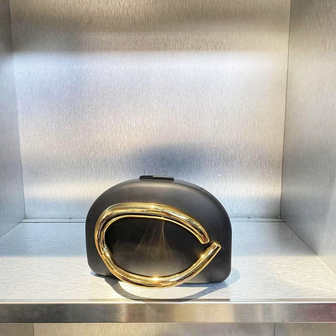 Sleek Midnight Moon Clutch