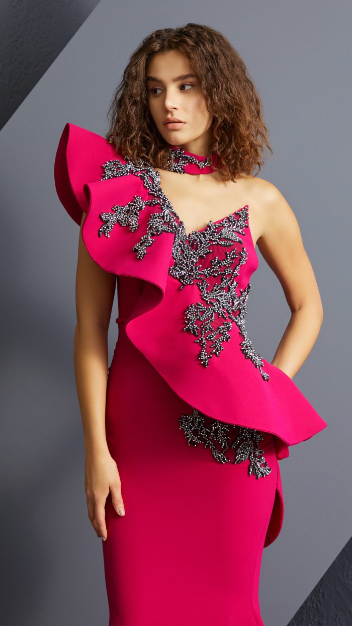 YA-06 Couture Dress – couture occasion dress, view 2 of 5