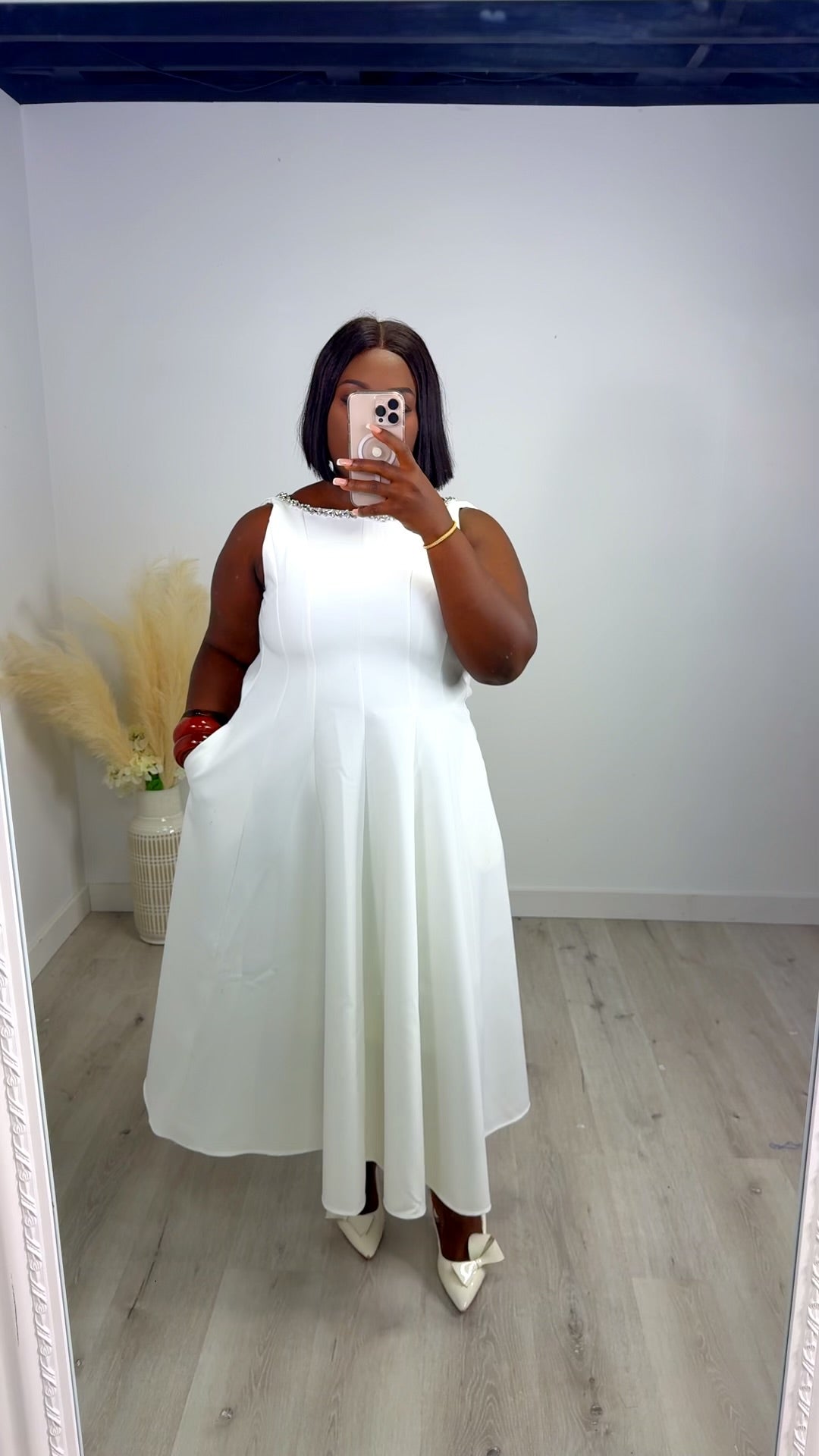 A- Line pleated Dress