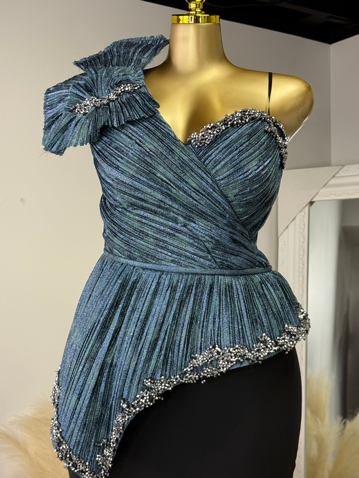 Meridian Couture Evening Dress – custom stretch couture evening dress, view 2 of 4