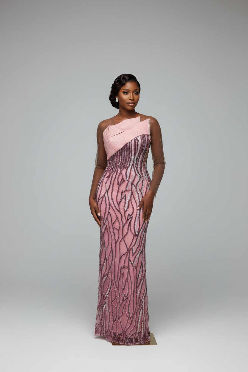 Luxury couture evening dress – Eloquent Luxury Couture Dress by House of TML