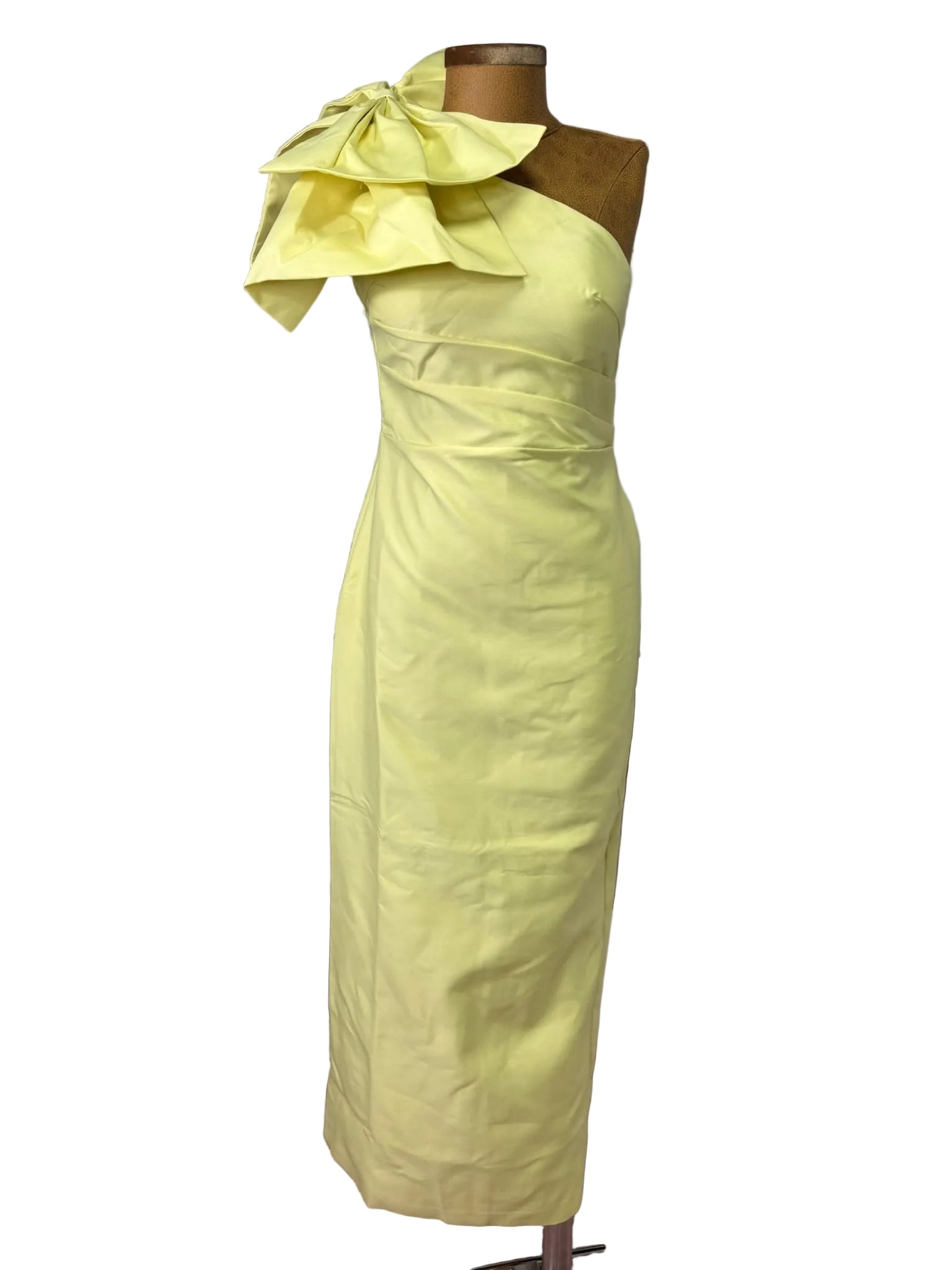 Buttercream Dream One-Shoulder Bow Dress