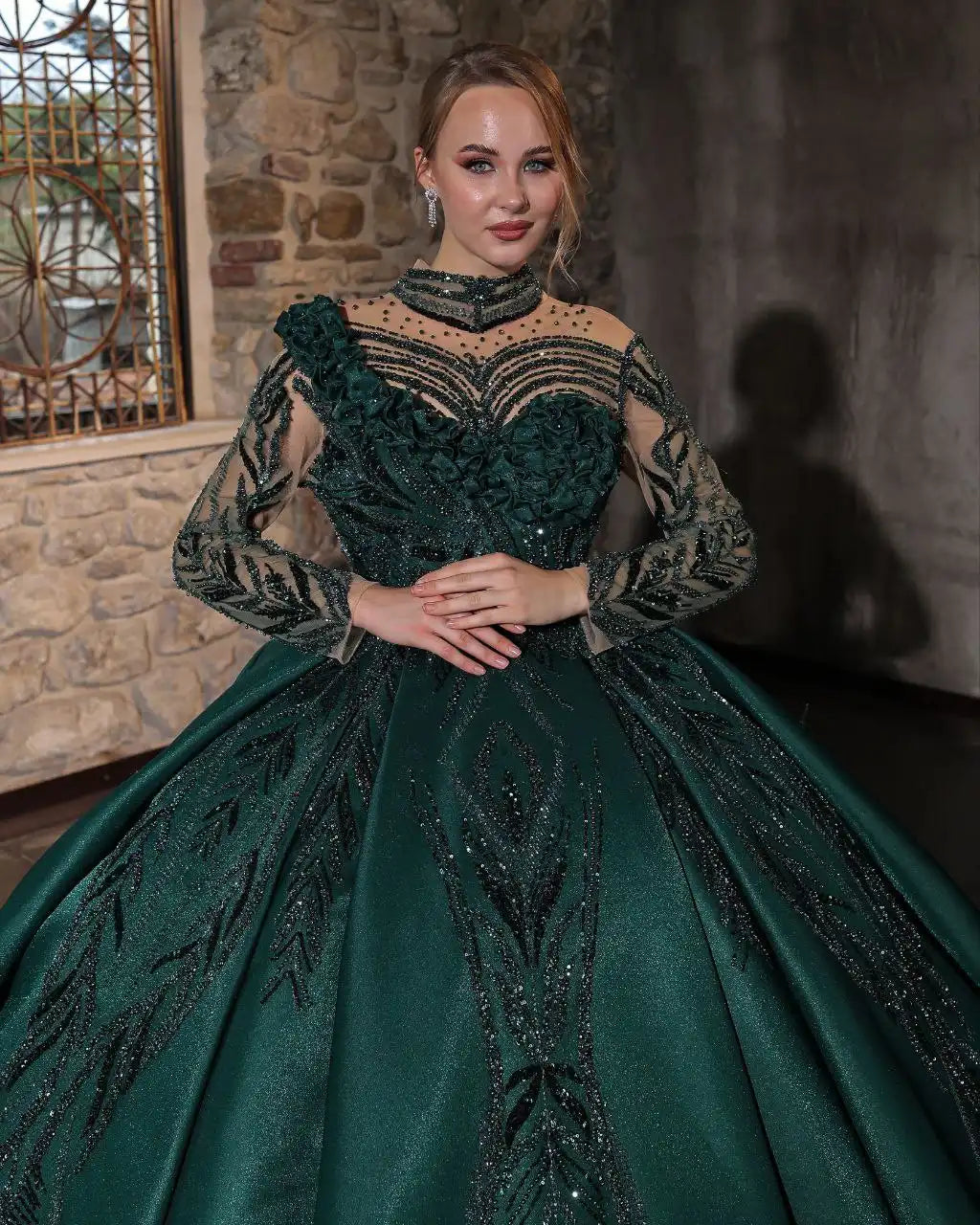 Custom hand-beaded ball dress in sizes 8 to 50 – TML Custom Hand-Beaded Ball Dress by House of TML