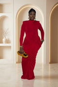 Red backless dinner dress – Red Backless Dinner Dress by House of TML