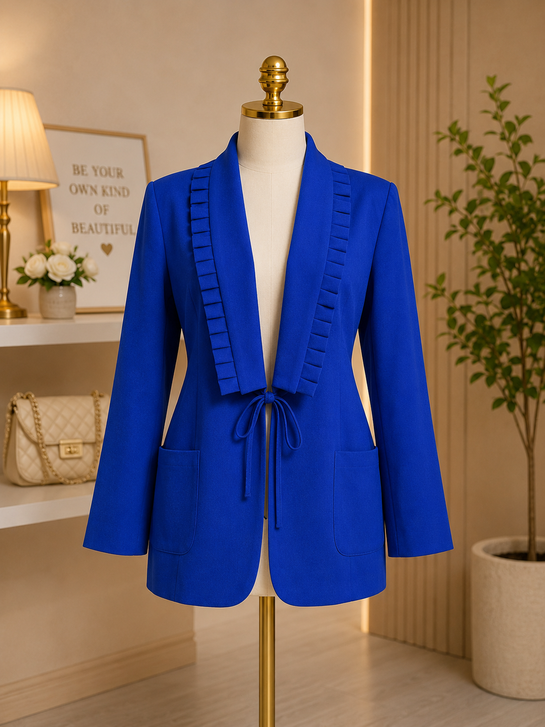 ROYAL BLUE POWER BLAZER