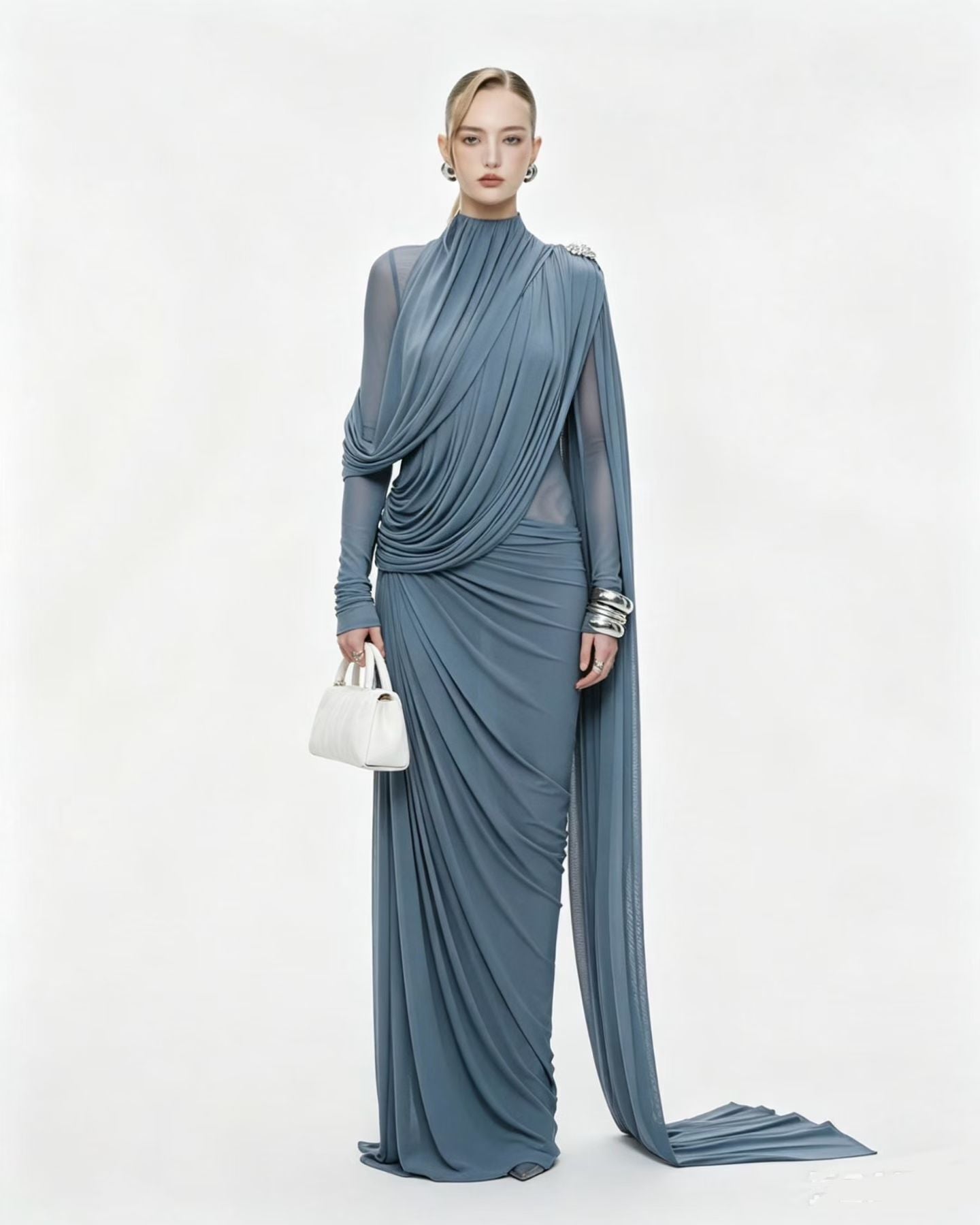 DRAPED GOWN