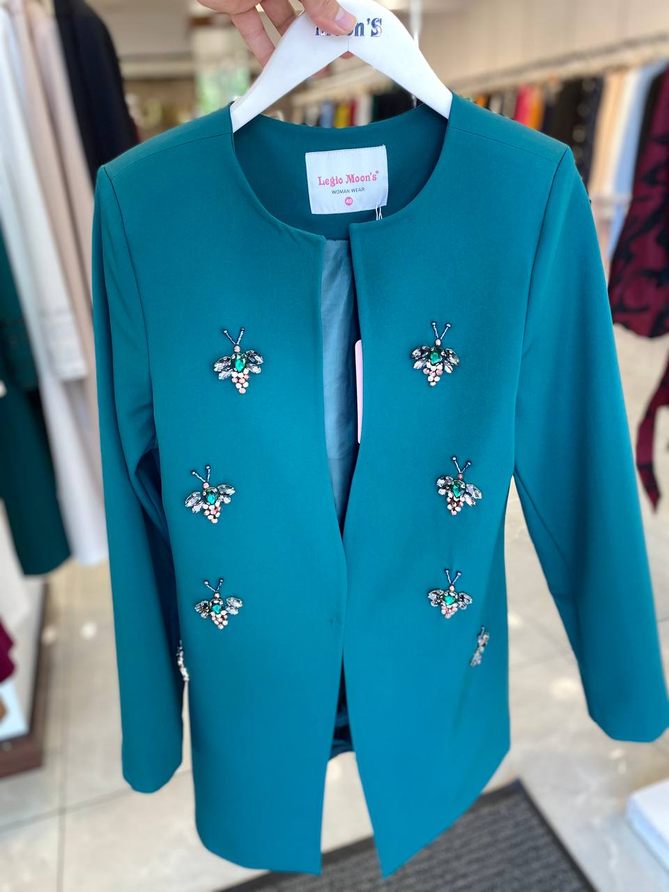 Green Boss Lady Blazer Set