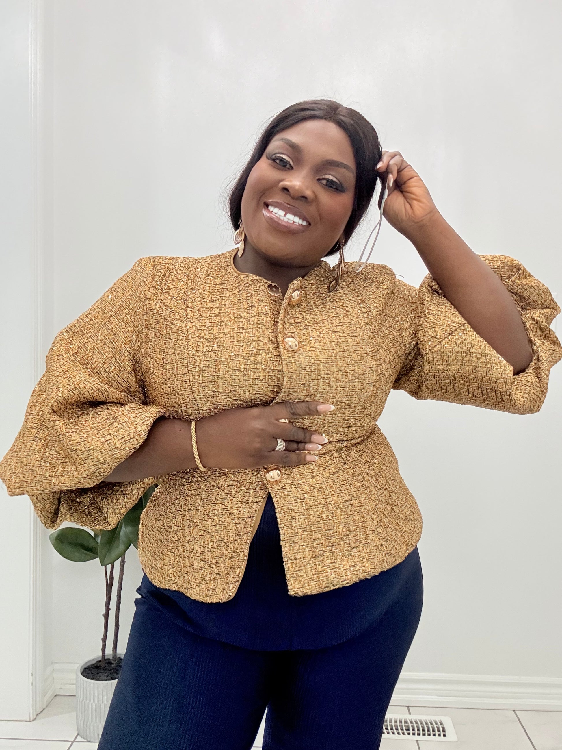 Amina Puff Blouse