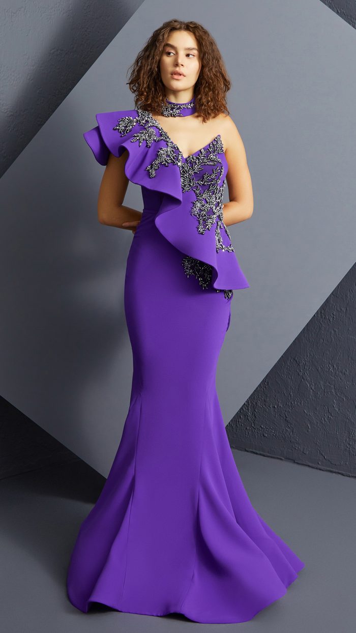YA-06 Couture Dress – couture occasion dress, view 3 of 5