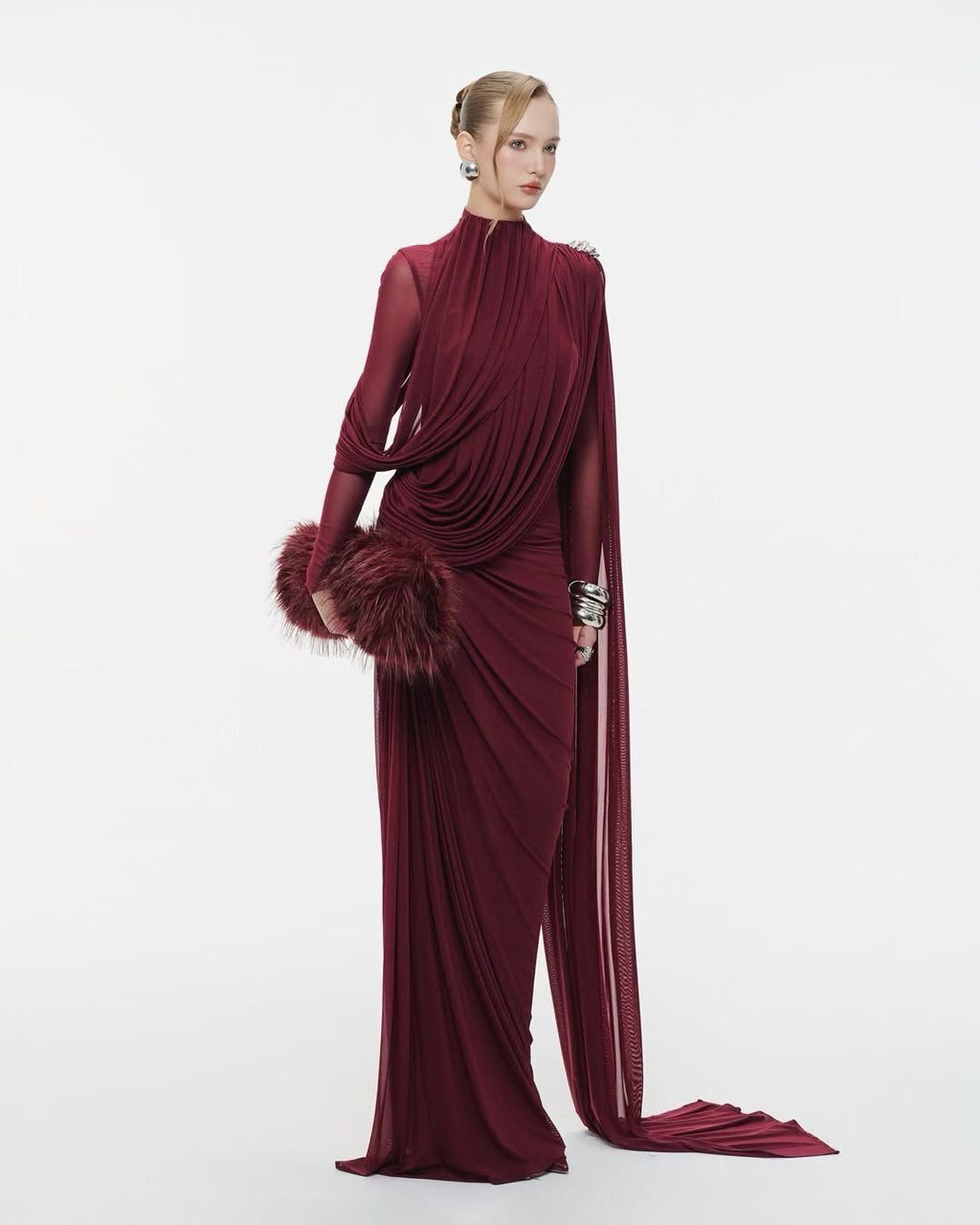 DRAPED GOWN