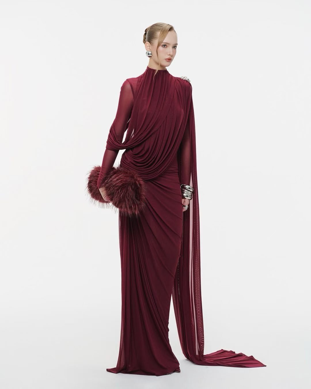 DRAPED GOWN