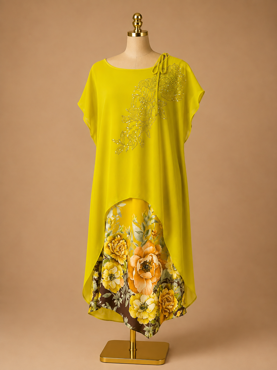 SUNSHINE BLOOM MIDI DRESS