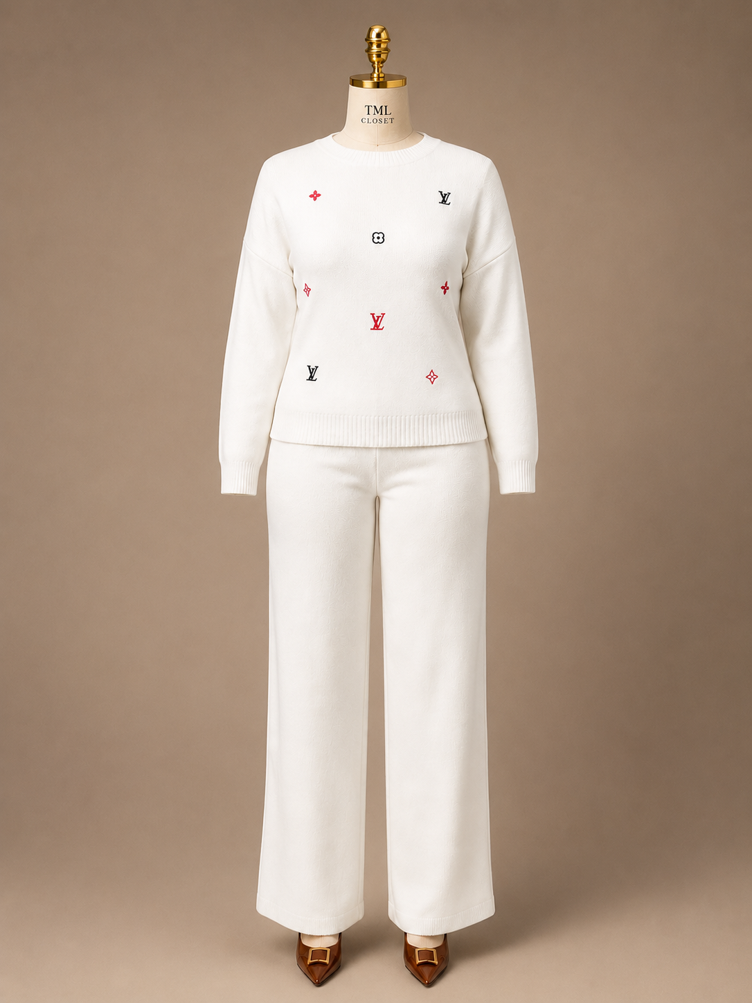 IVORY LUXE KNIT SET