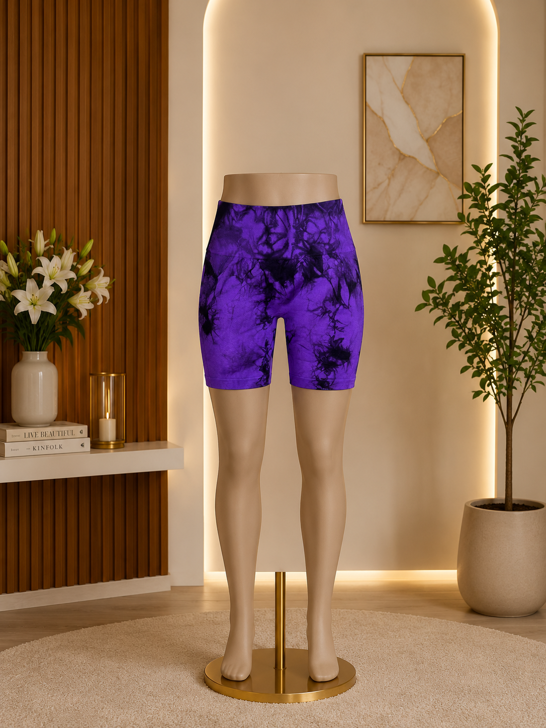 TIE-DYE HIGH-WAIST BIKER SHORTS COLLECTION