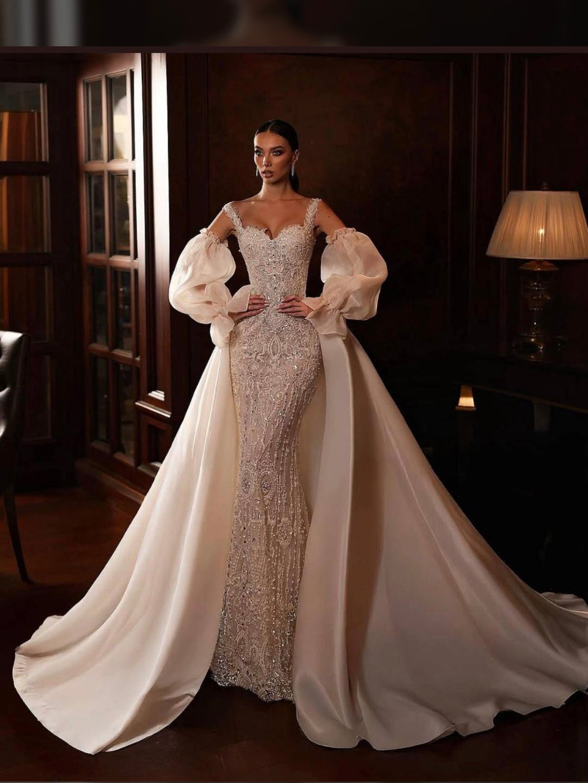 White custom-tailored couture dress for formal events – Spare Couture Luxe Dress by House of TML