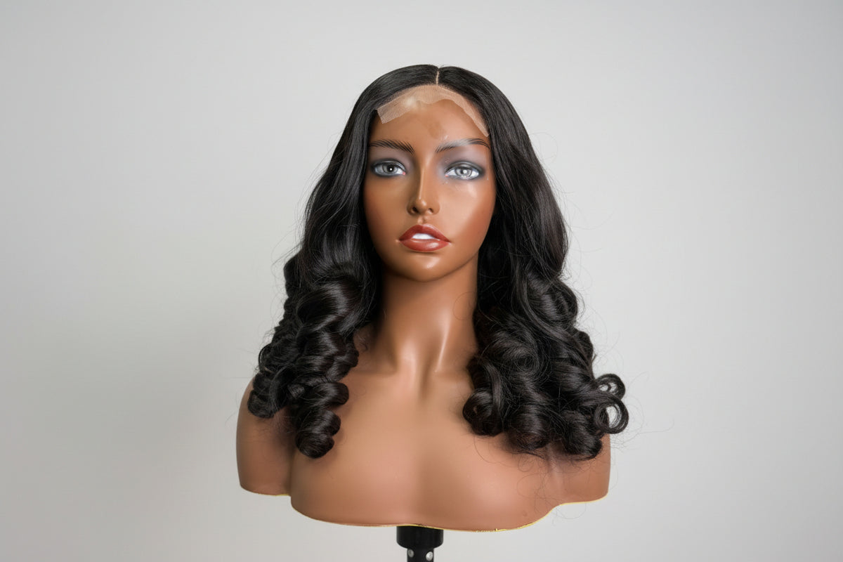 22 inch bouncy curls wig with 5x5 frontal – Latisha Bouncy Curls Wig by House of TML