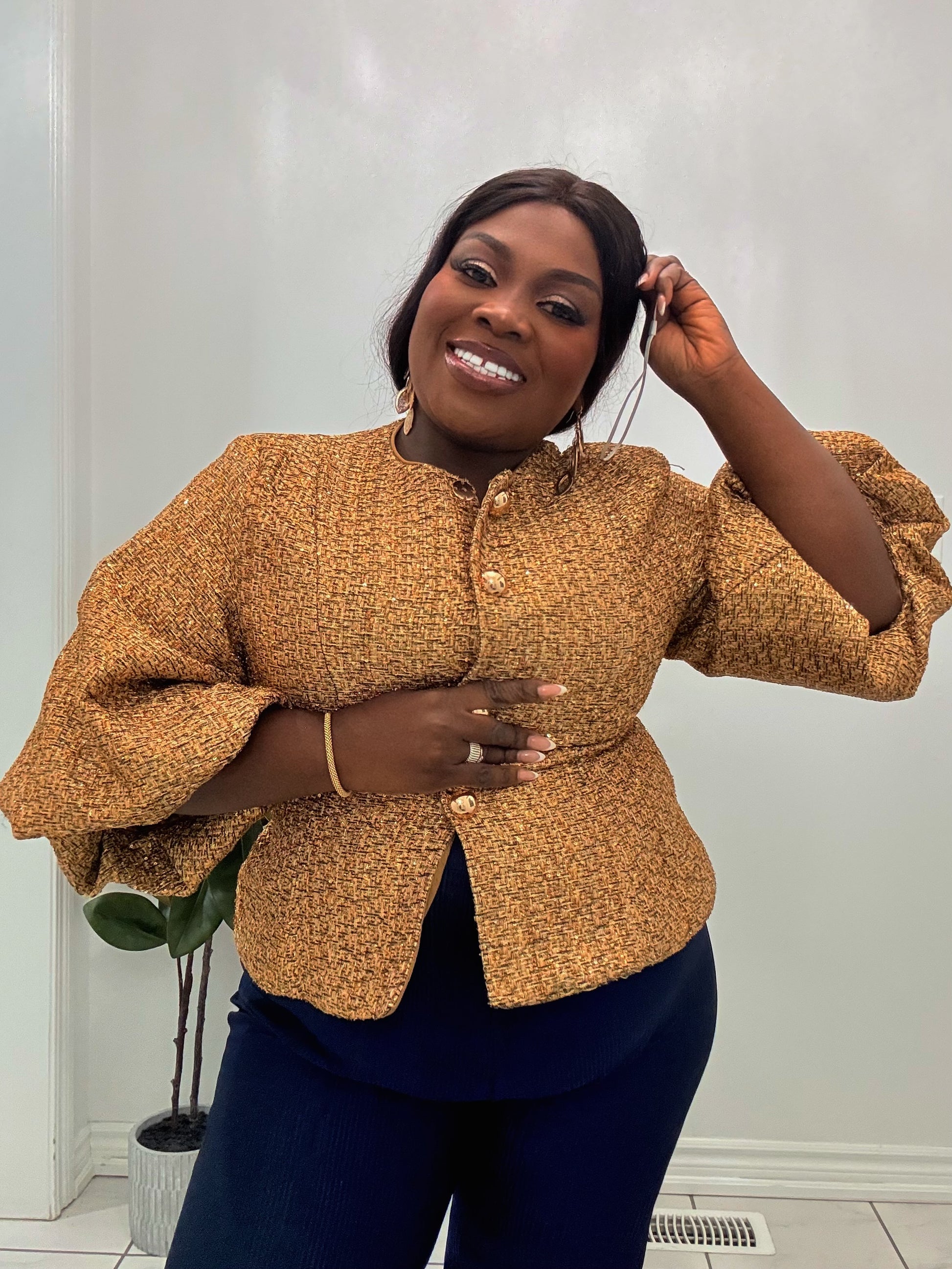 Amina Puff Blouse