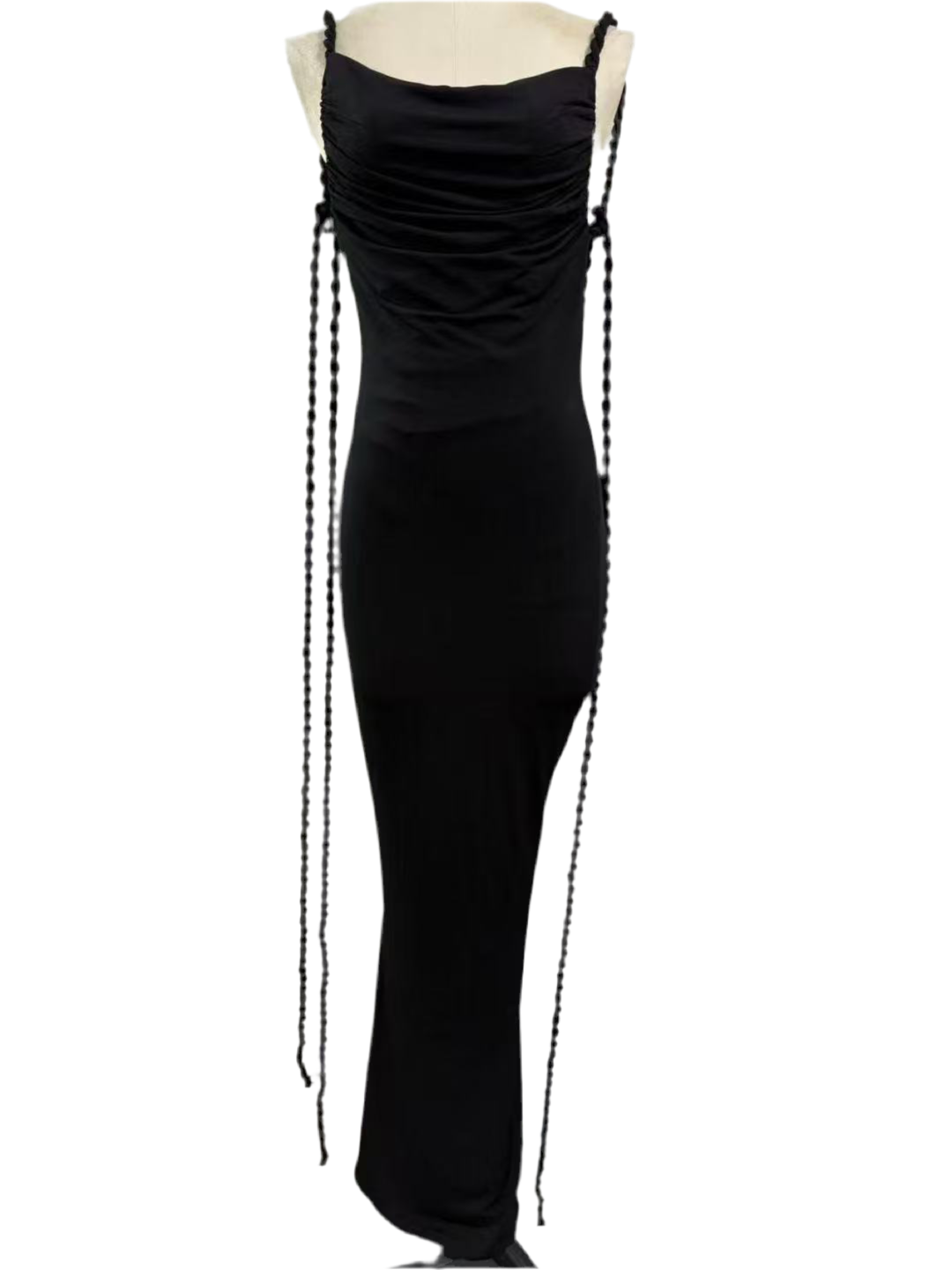 Backless sweet woven sleeveless dinner dress