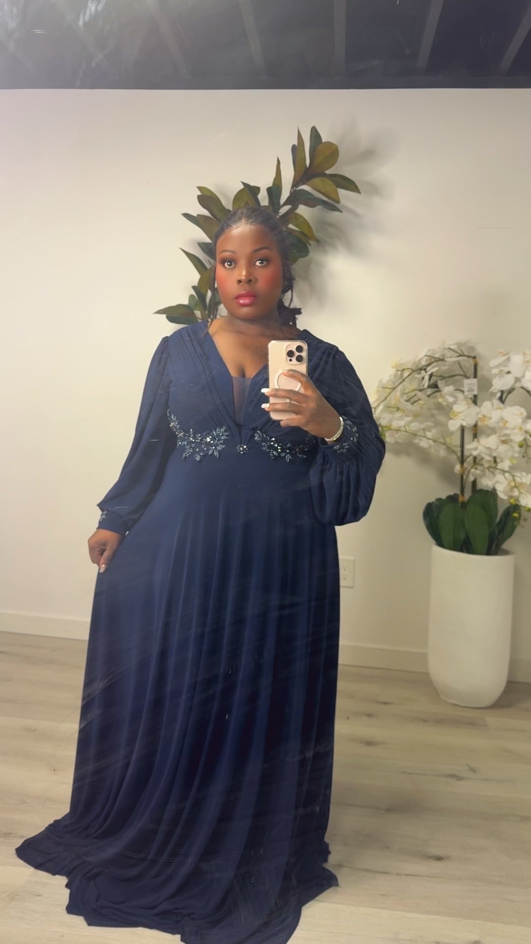 Navy dress – Remi Dress by House of TML