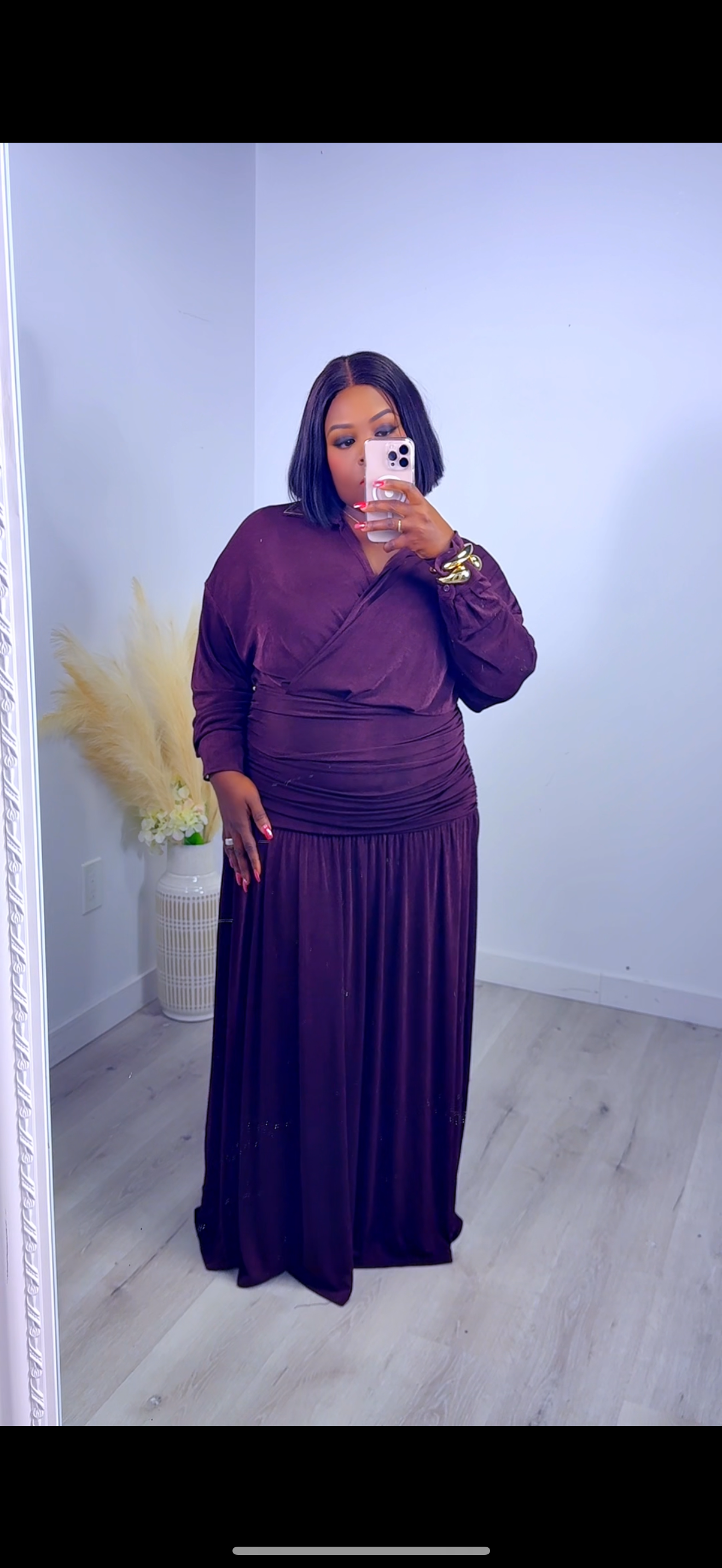 Pleating Drape dress