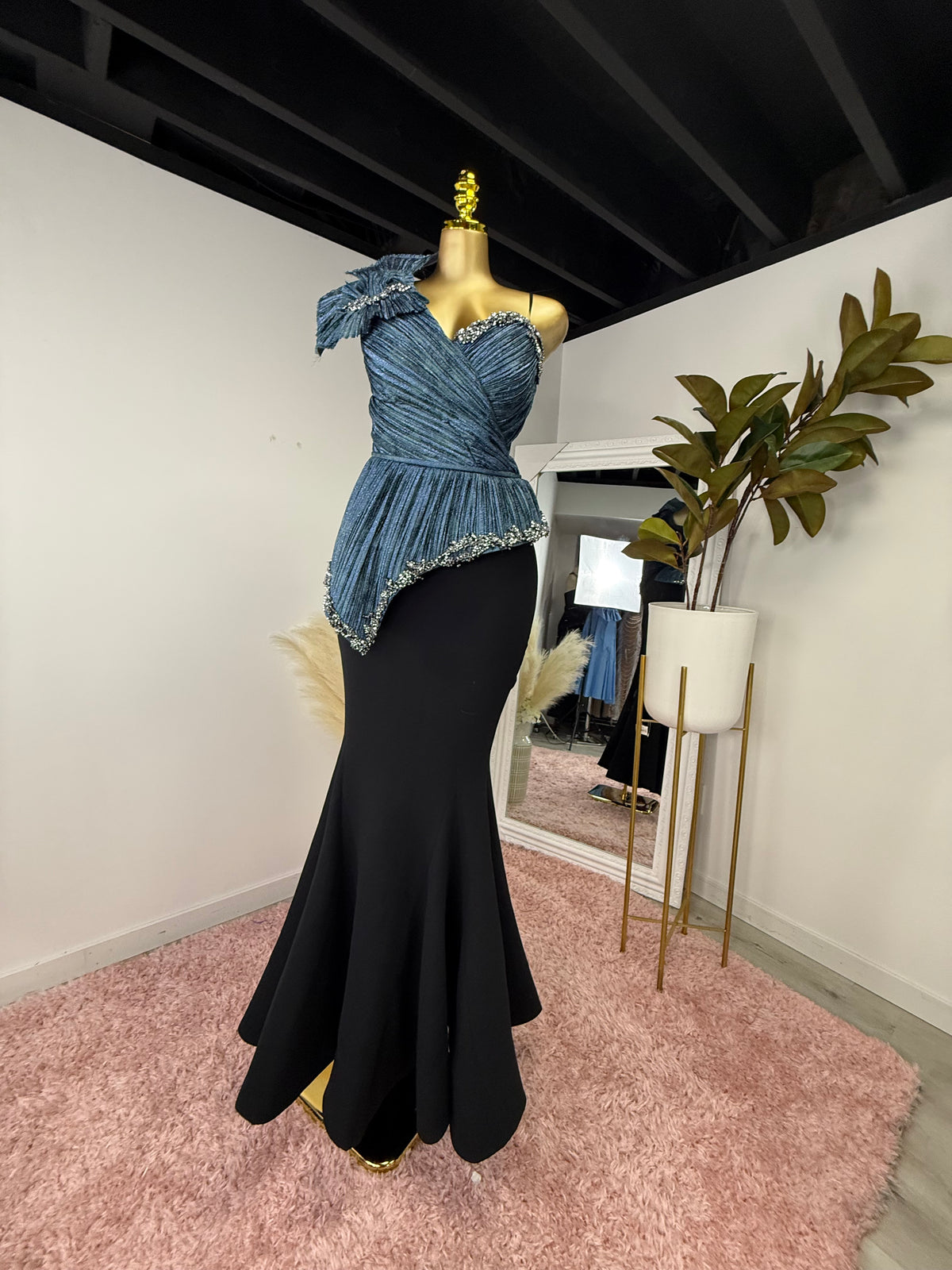 Meridian Couture Evening Dress – custom stretch couture evening dress, view 3 of 4
