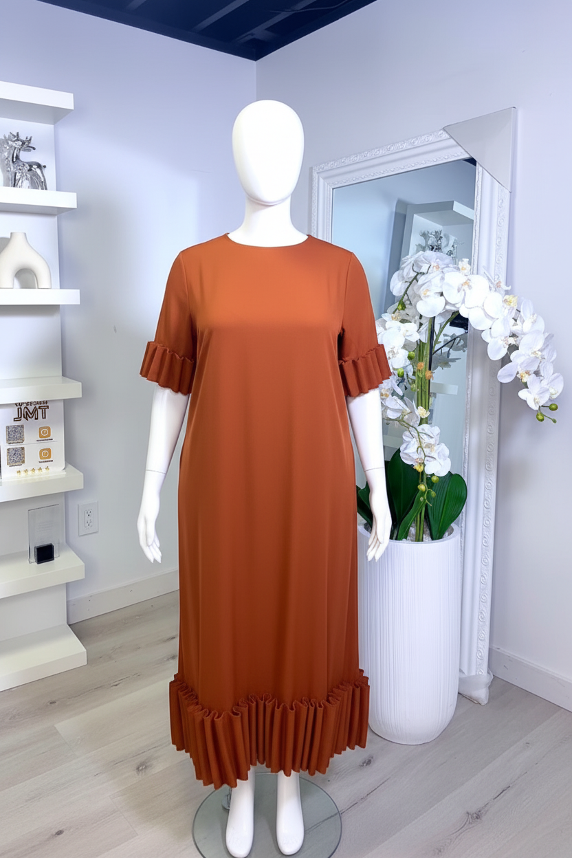 PLEATED DETAIL DRESS