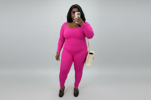 Stretchy long-sleeve jumpsuit – Long Sleeve Bodysuit Jumpsuit by House of TML