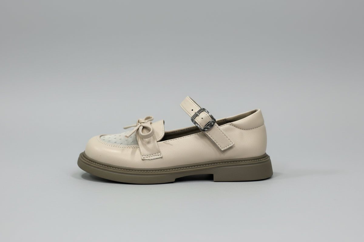 Light comfortable kids shoes with bow – Creamy Bow Kids Shoes by House of TML