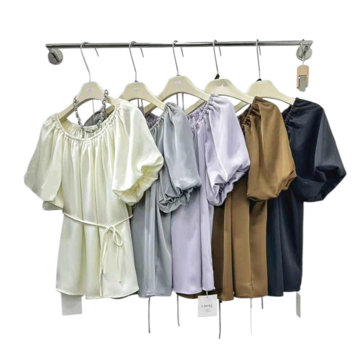Puff sleeve satin blouse – Puff Sleeve Satin Blouse by House of TML