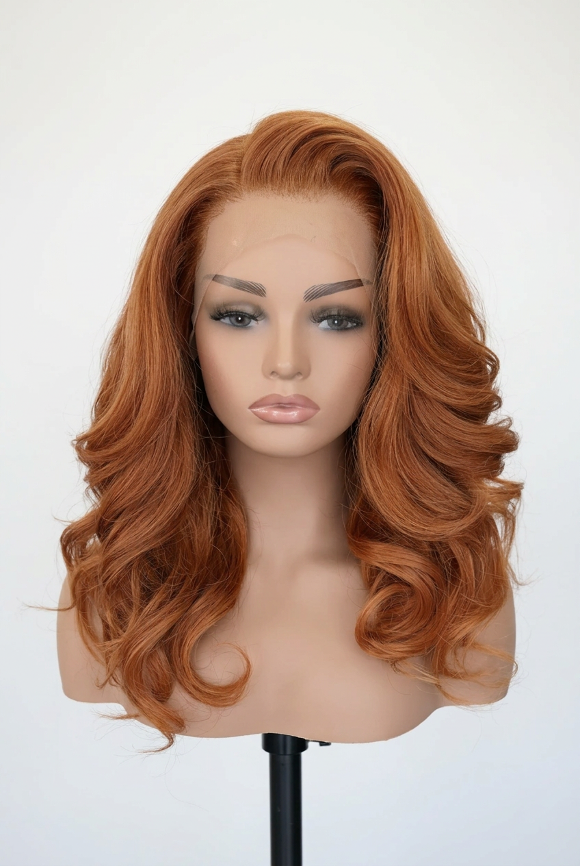 Ginger bouncy curl lace bob wig – Ginger Bob Wig by House of TML