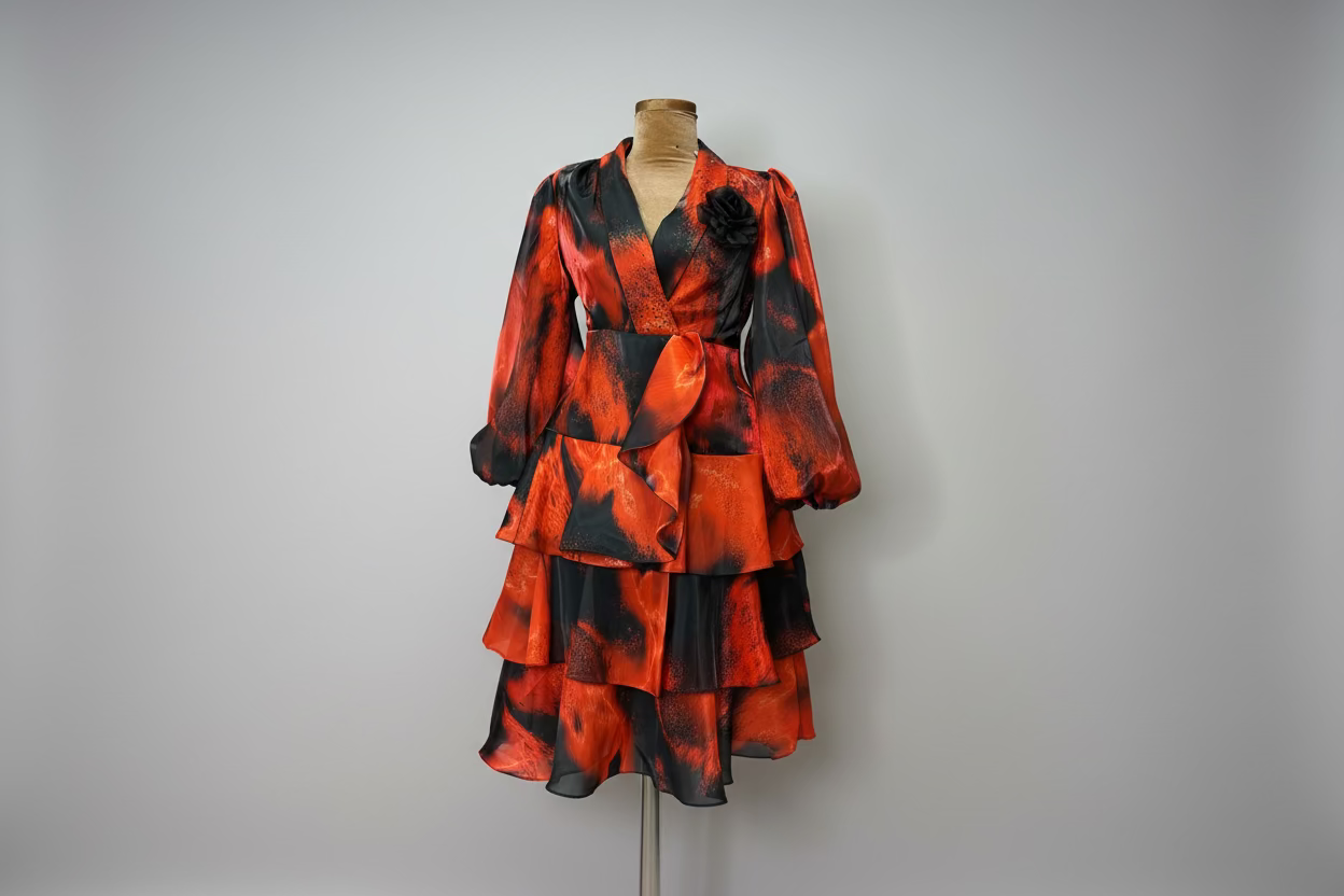 Statement dress – Fiery Dress by House of TML