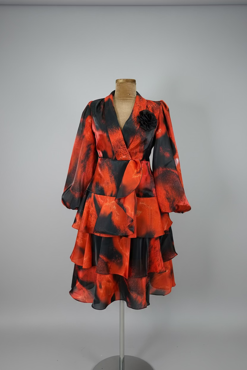 Fiery Dress – statement dress, view 2 of 2
