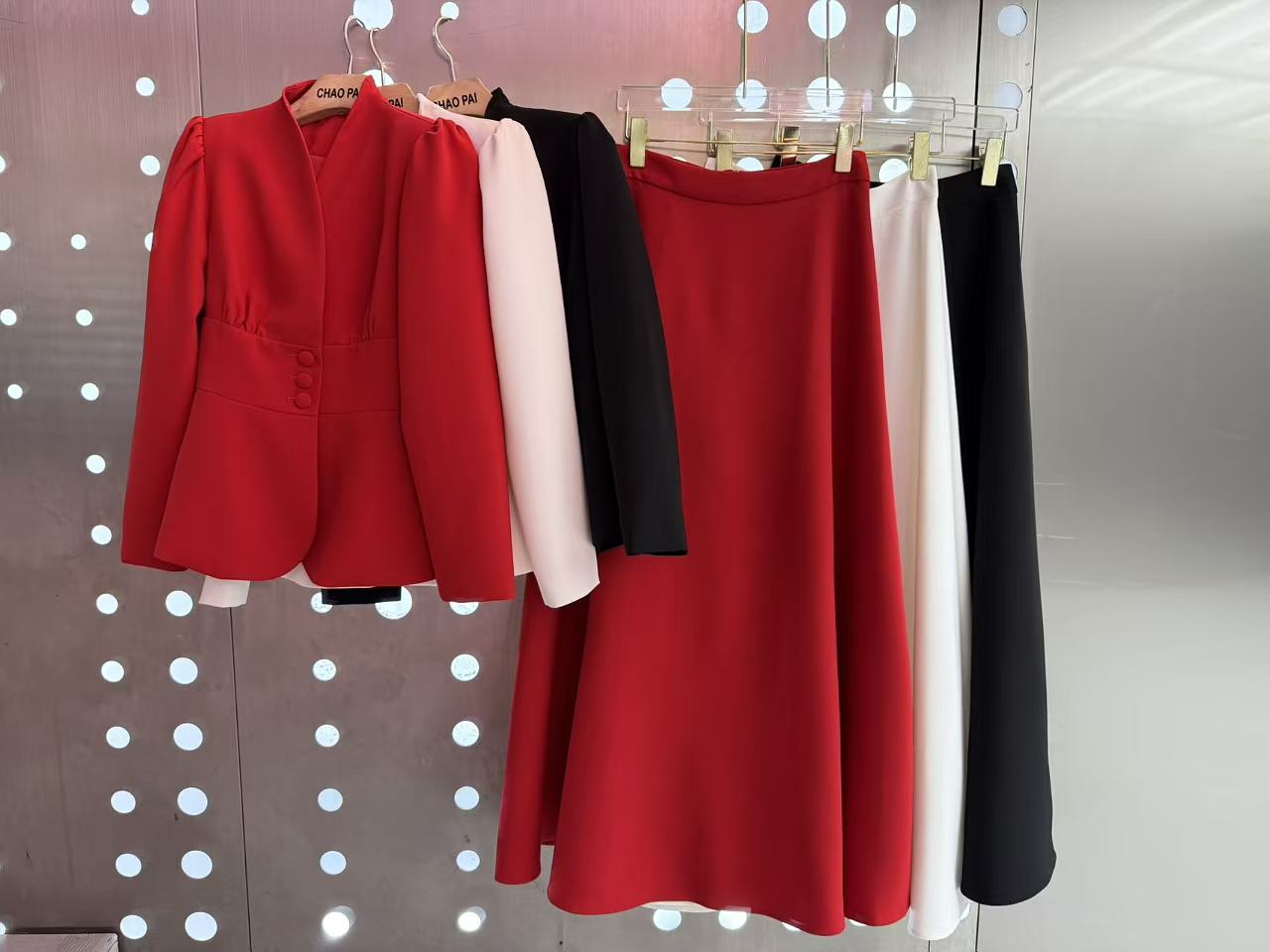 Regal Peplum Power Suit Set