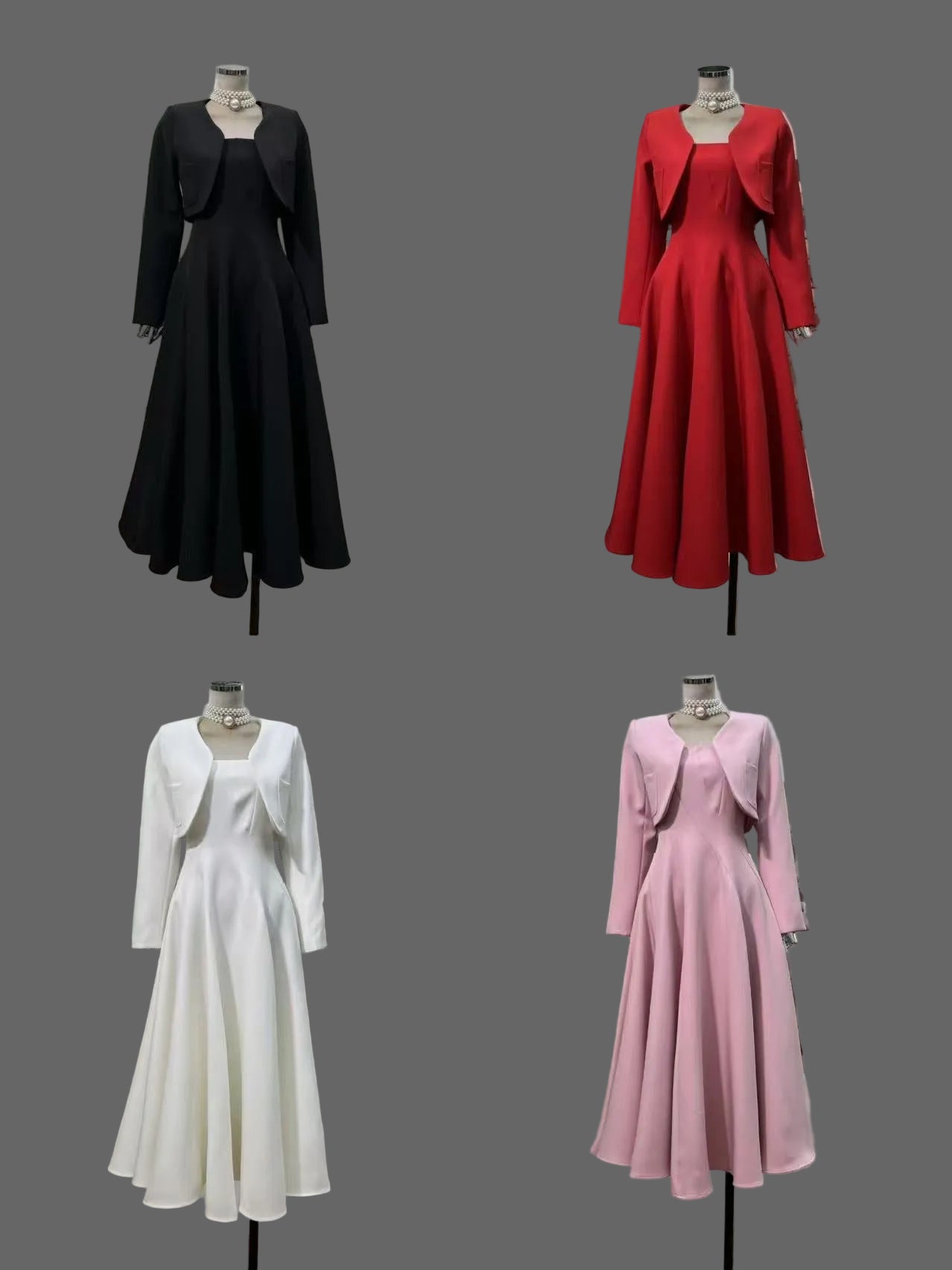 Crimson Royale Two-Piece Ensemble