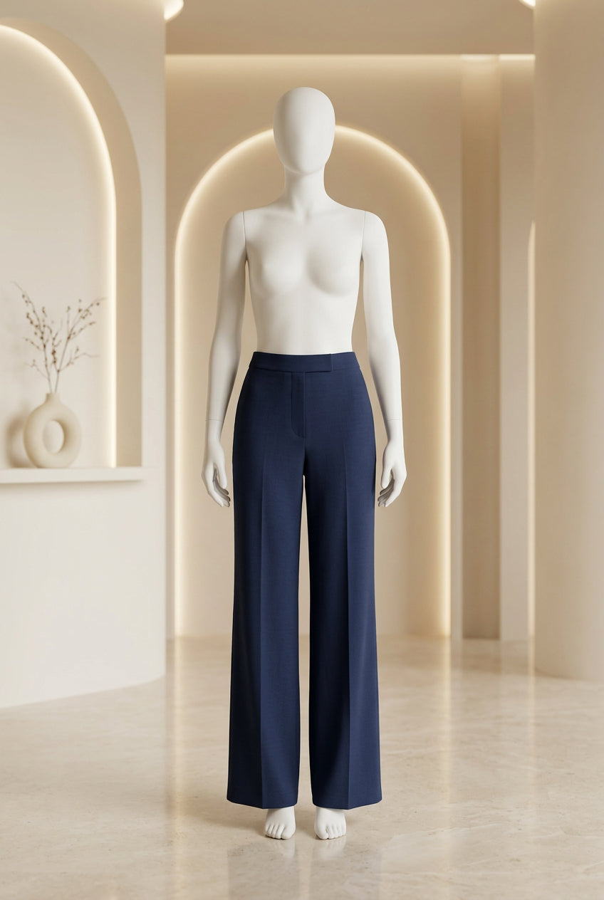 Twist top and navy trouser set – Olive Twist Top and Pant Set by House of TML