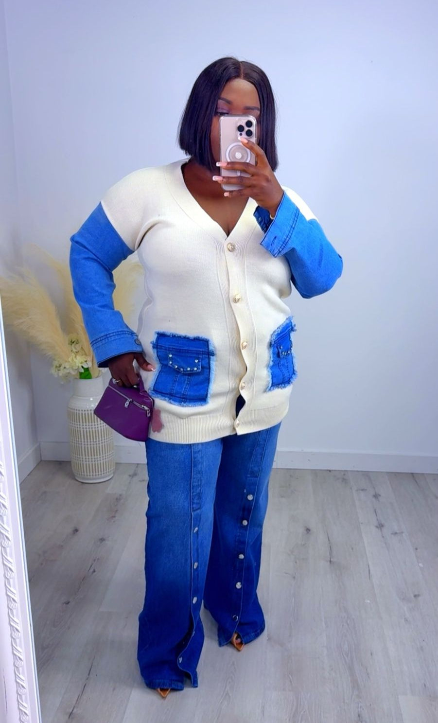 Coastal Chic Ensemble (Top & Jeans)