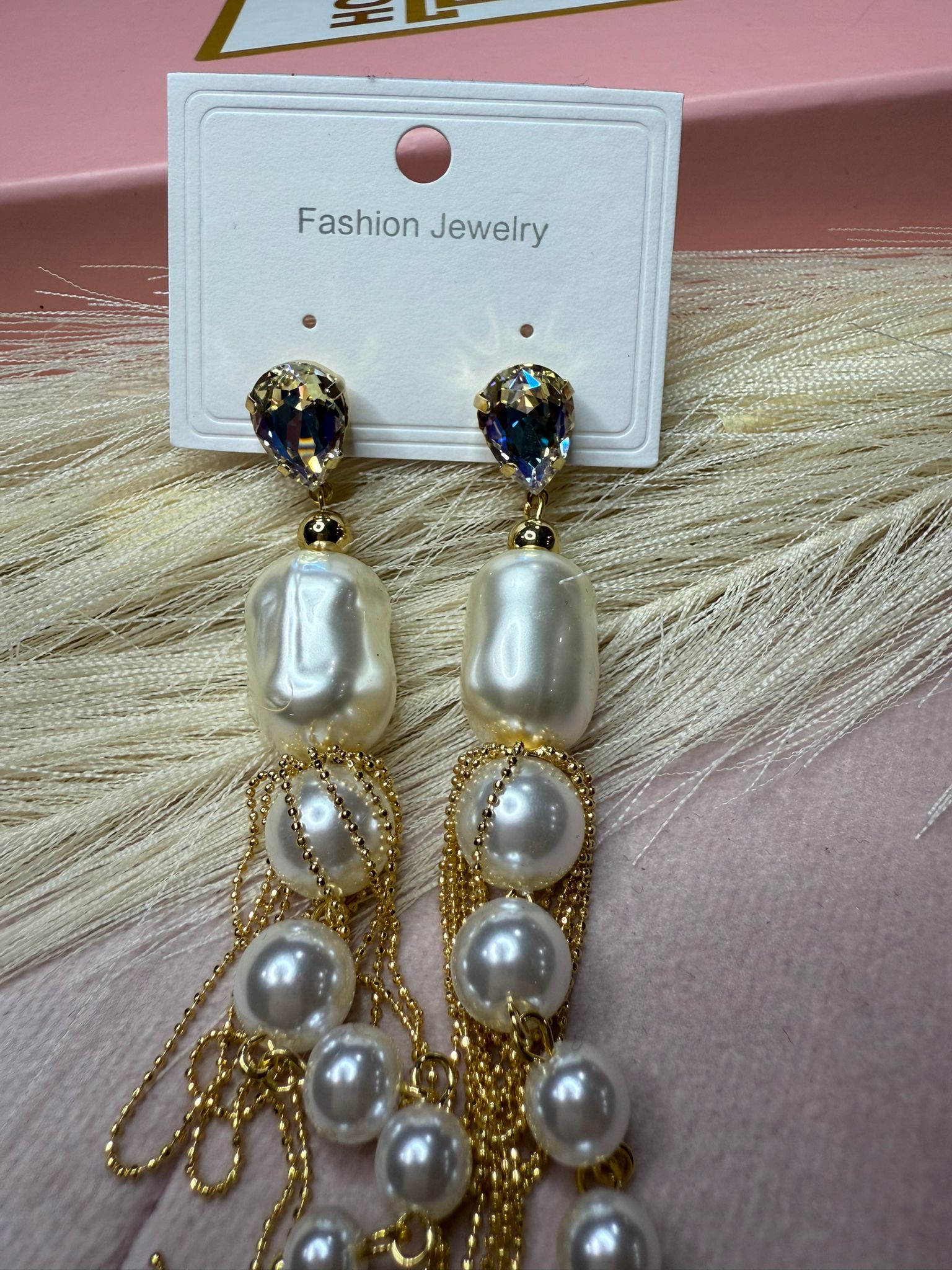 Pearl Cascade Earrings 1