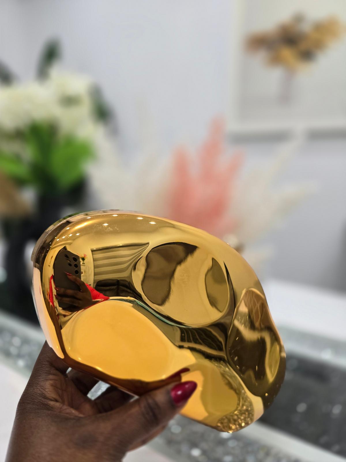 Golden Contour Clutch