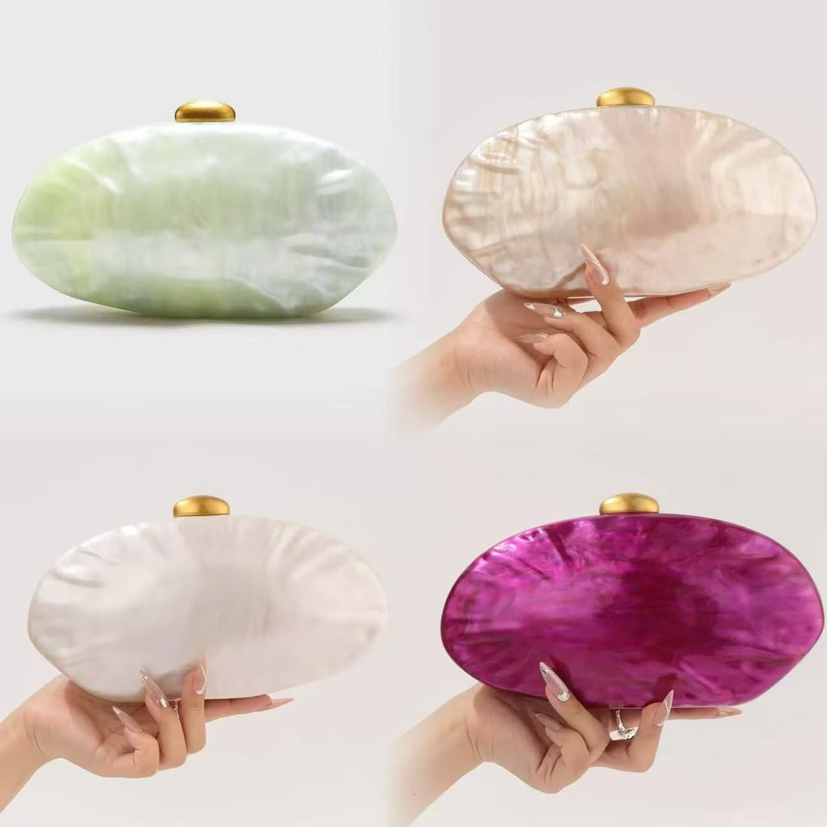 Opalescent evening clutch – Opalescent Elegance Clutch by House of TML