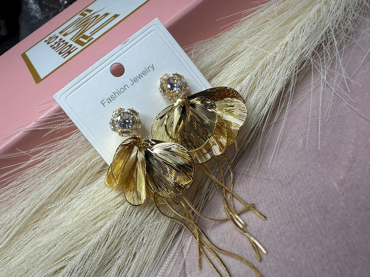 Dangling statement earrings – Aurelia Dangling Elegance Earrings by House of TML