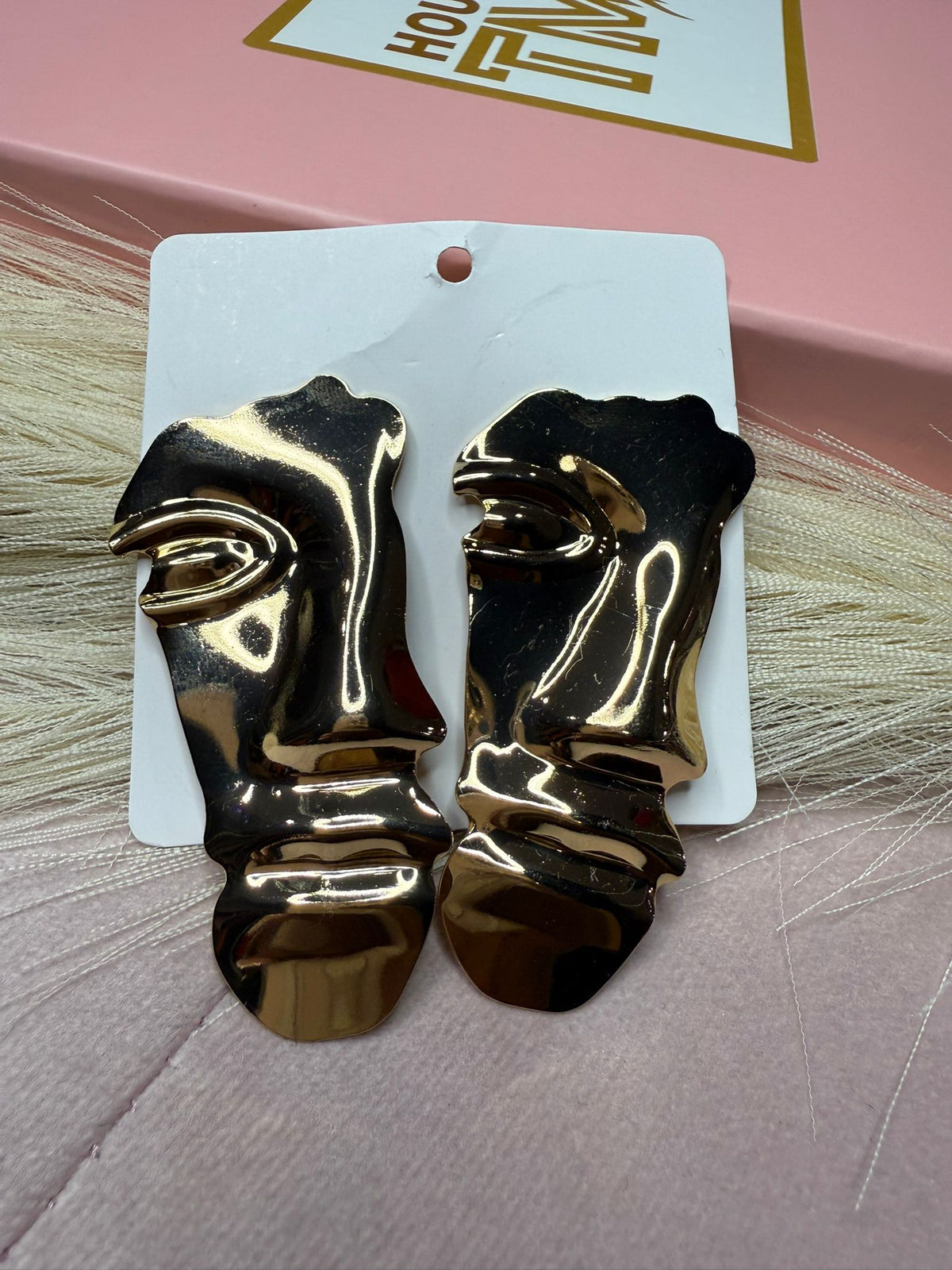 Tribal face statement earrings – Lumina Tribal Face Earrings by House of TML