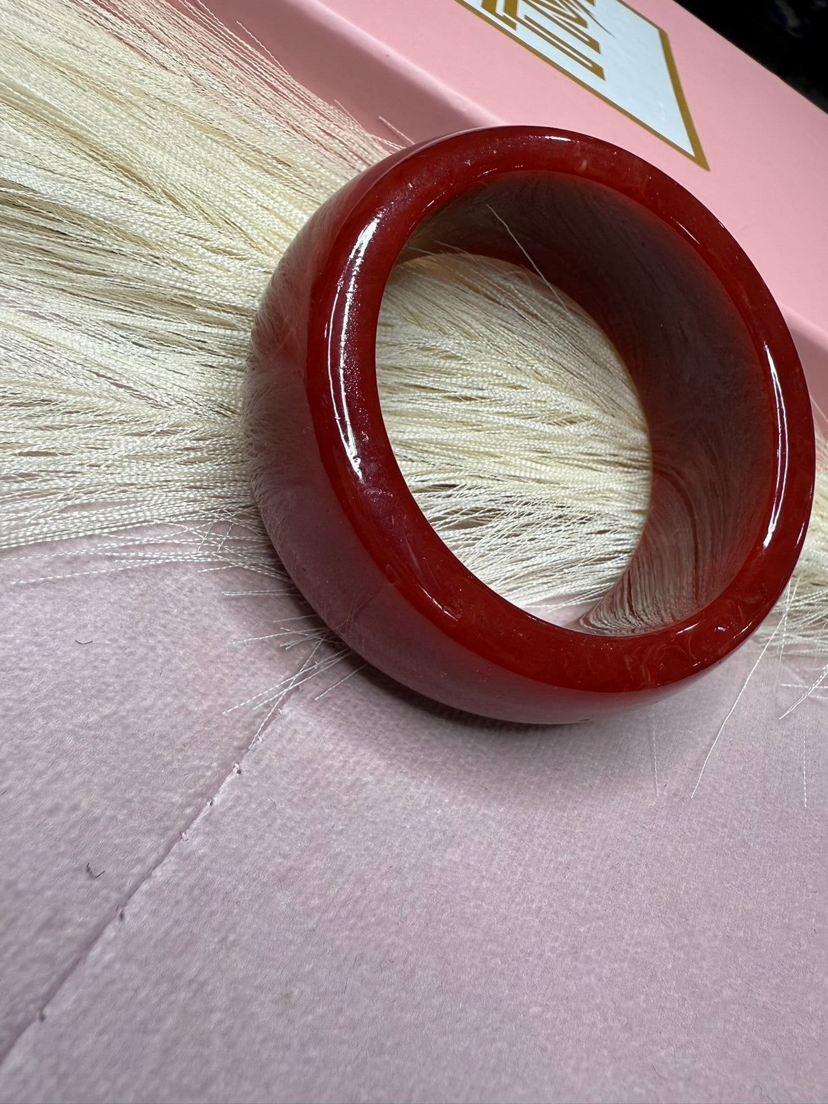 Red statement bangle – Crimson Radiance Bangle by House of TML
