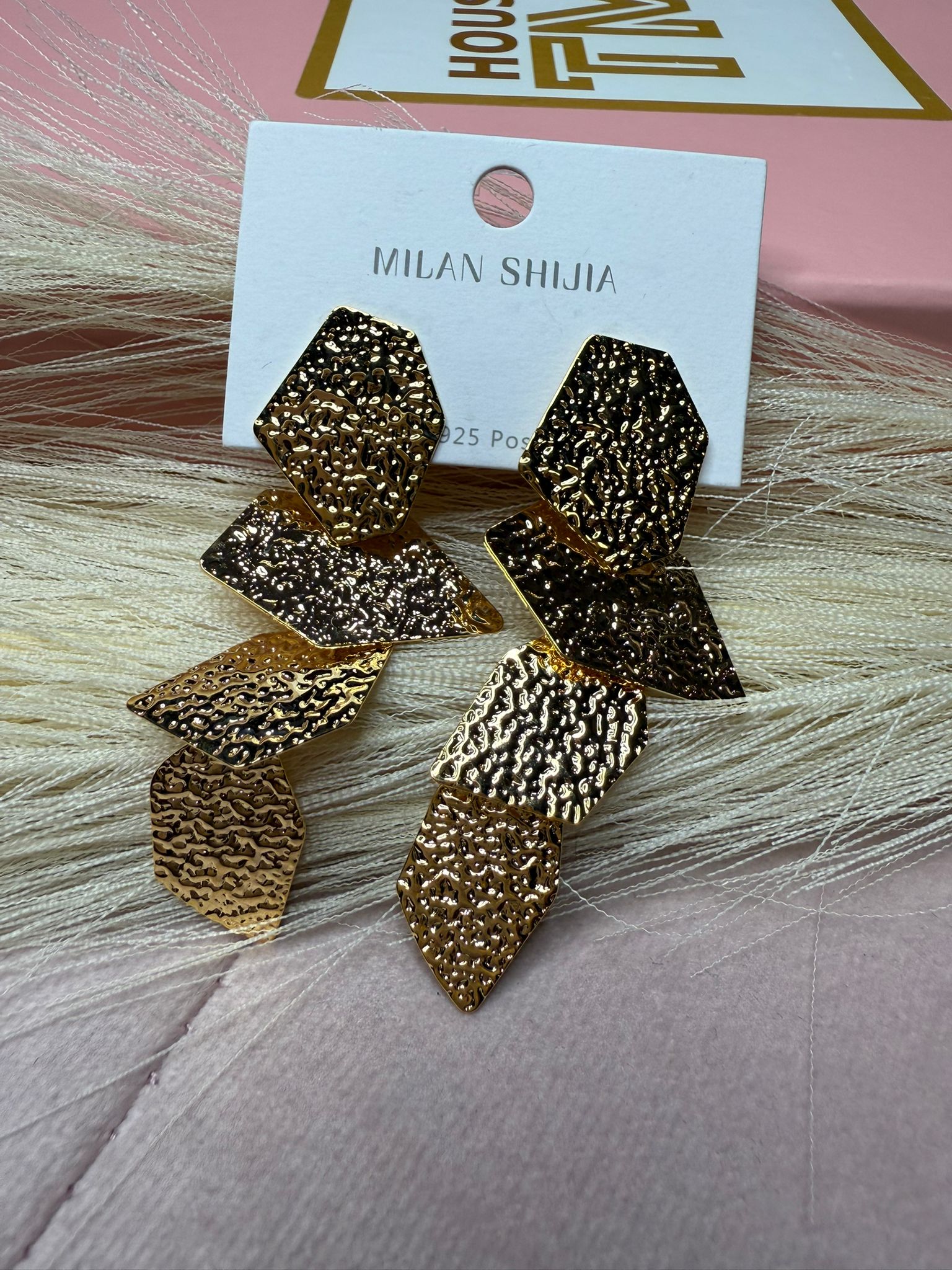Opulence Geometric Drop Earrings