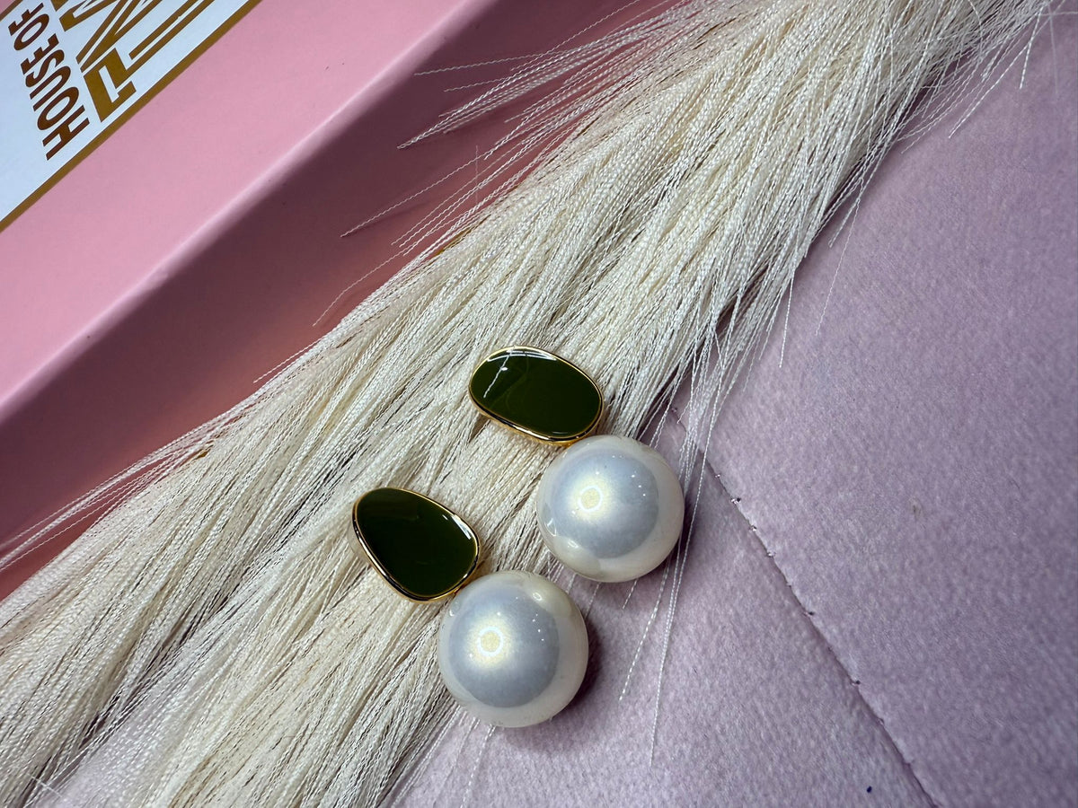 Pearl drop earrings – Lush Pearl Drop Earrings by House of TML