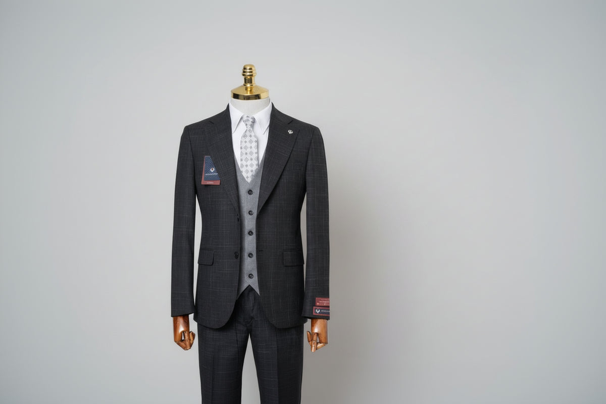 Men's three-piece suit – Marco Milano Three-Piece Suit #002 by House of TML