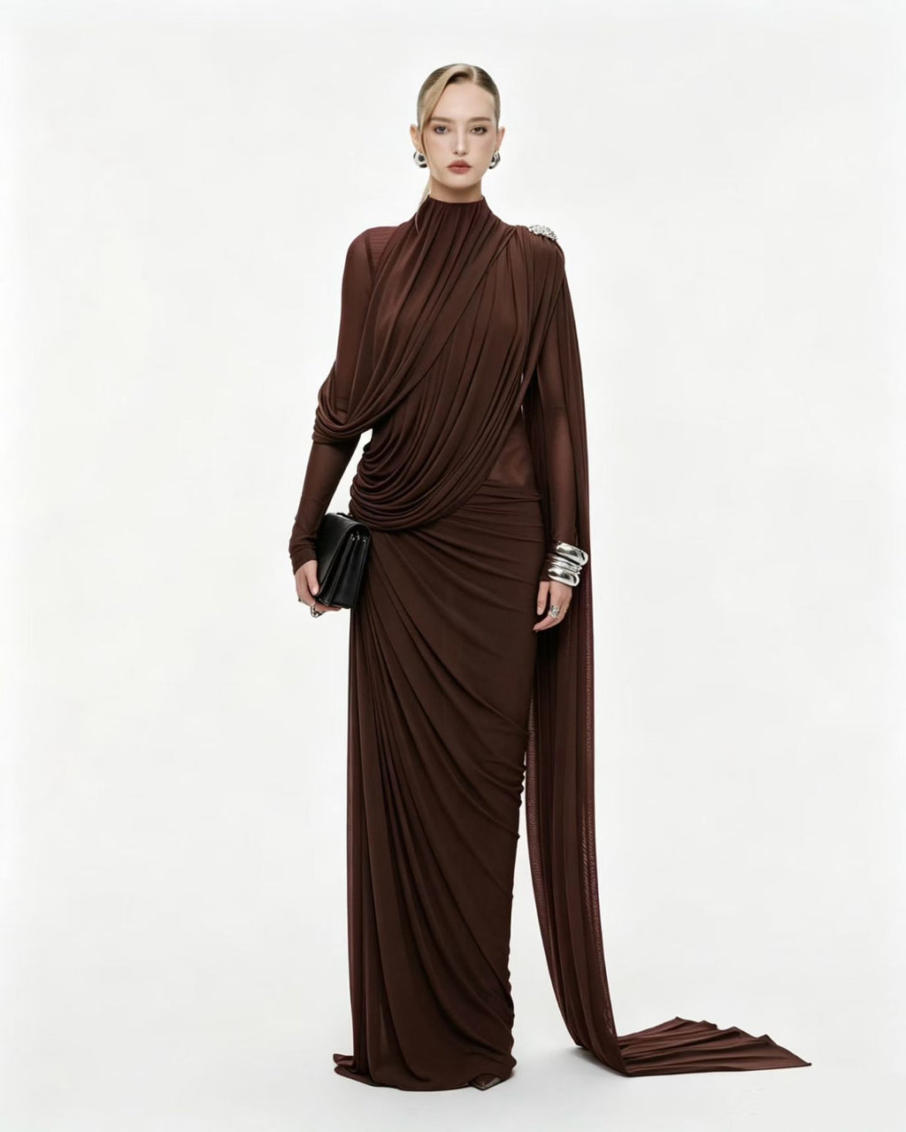 DRAPED GOWN