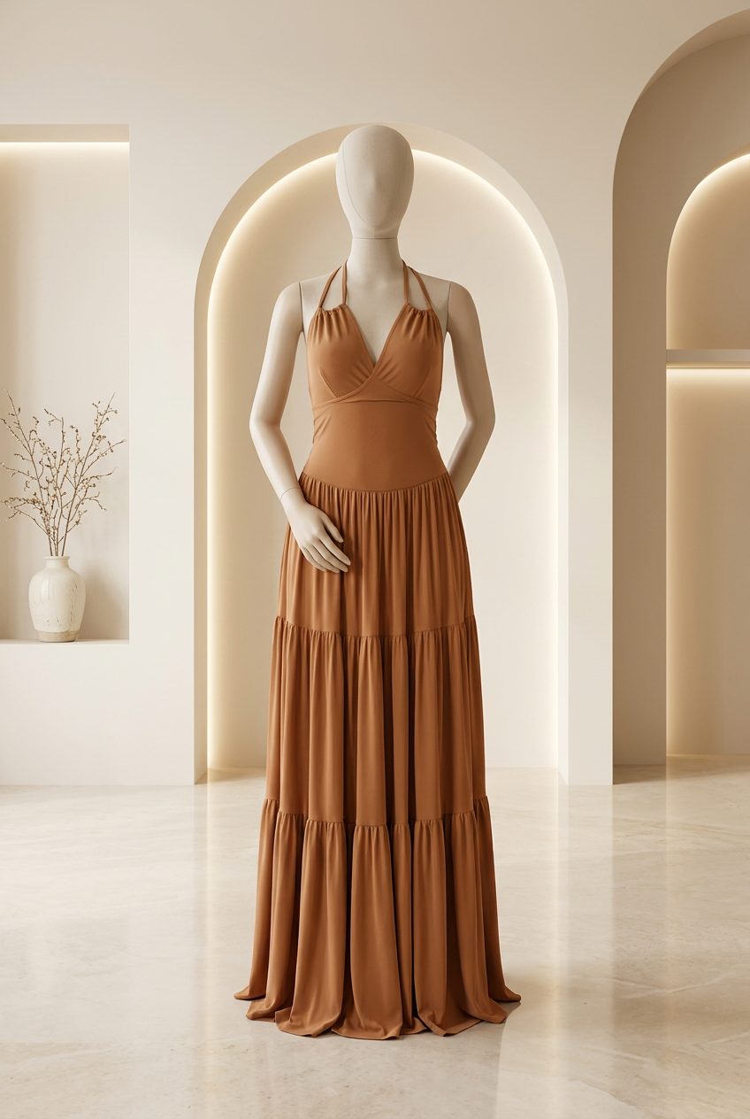 Sleeveless tiered maxi dress – Tiered Maxi Dress by House of TML