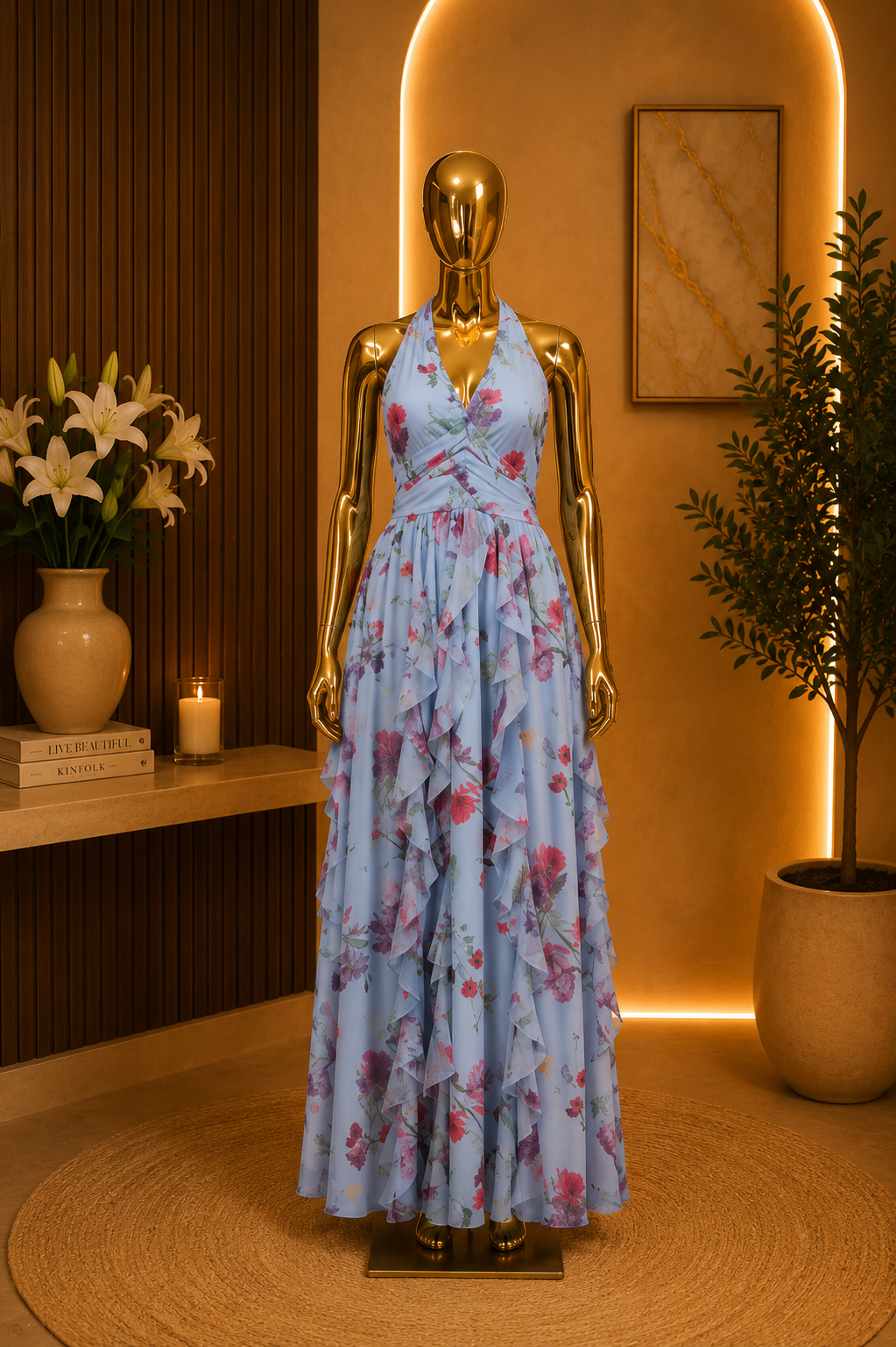 MAXI FLOWERS DRESS