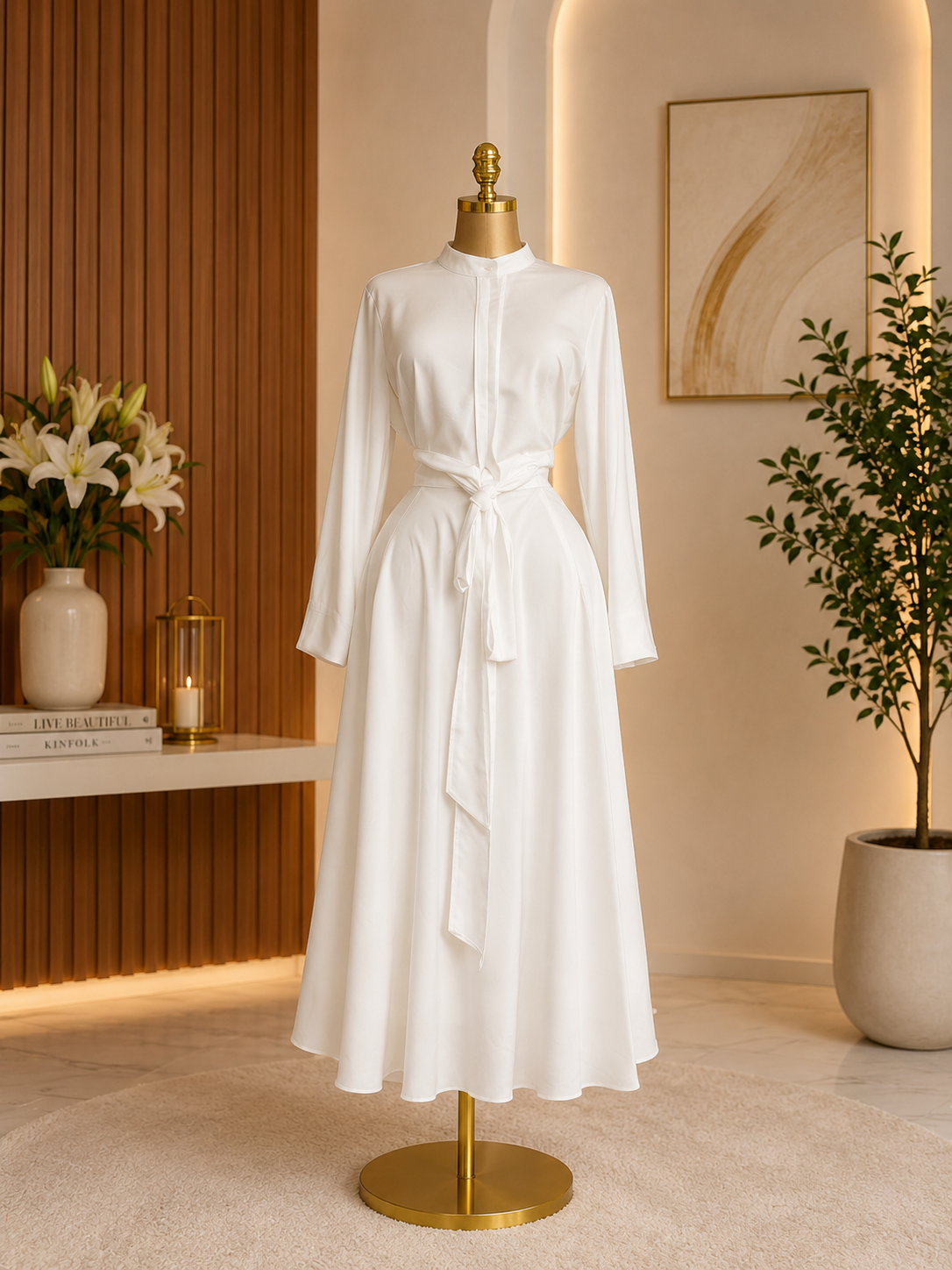 PEARL GRACE SHIRT DRESS