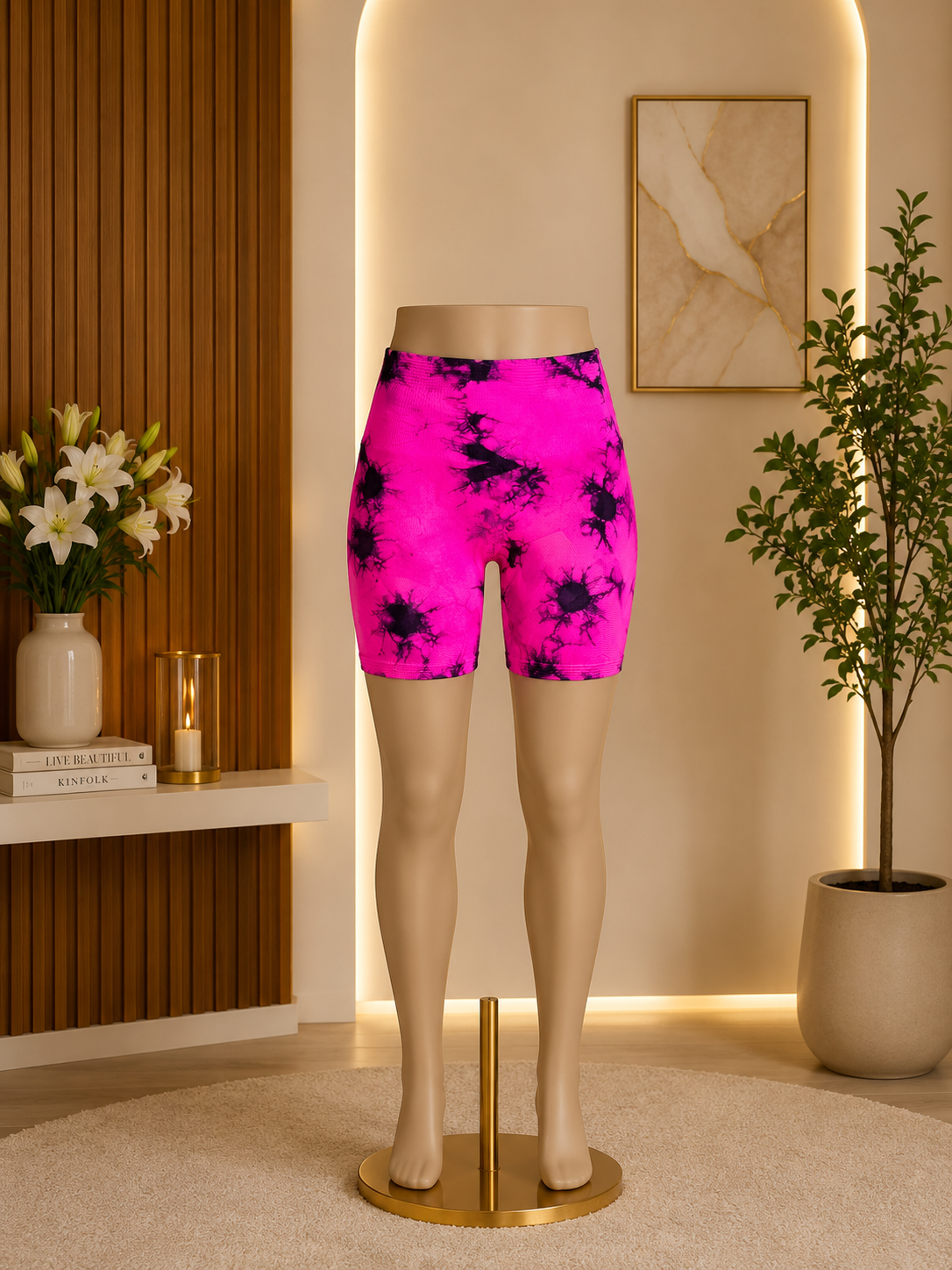 TIE-DYE HIGH-WAIST BIKER SHORTS COLLECTION